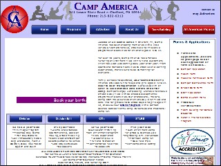 Web site www.camp-america.com, Camp America Day Camp