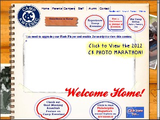 Web site www.kweebec.com, Camp Kweebec