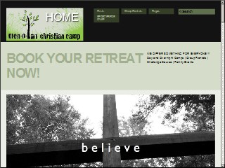 Web site www.menolan.org, Men-O-Lan Camp